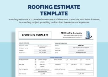 Roofing Quote Templates