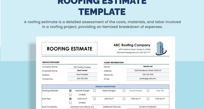 Roofing Quote Templates